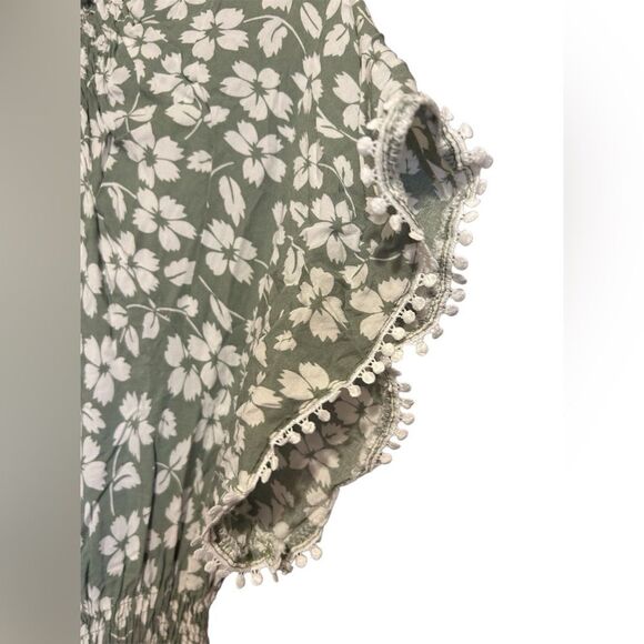 Floral Green Maxi Dress - Picture 5 of 12